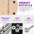 Swpeet 100Pcs 4 Sizes 3 in 1 Furniture Connecting Cam Lock Fittings Assortment Kit, Fastener Cabinet Connectors Hardware Bolts Furniture Connectin...