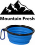 Mountain Fresh Collapsible Pet Bowl 12oz Silicone Foldable Travel Bowl...