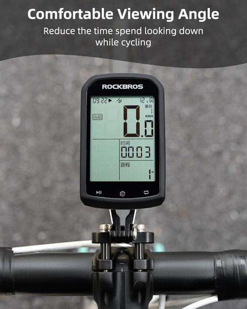 ROCKBROS Out-Front Bike Computer Mount Mini Bike Computer Mount Aluminum Integrated Bicycle Computer Mount Cycling Computer Mount Compatible with ...