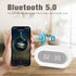 White Noise Machine,Bluetooth Wireless Speaker,Sound Machine with 31 Soothing Sounds Memory Function,24HR Alarm Clock for Bedroom with Night Light...