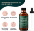 Folkulture Peppermint Oil for Hair Growth - 4 Fl Oz - 100% Pure, Natural and Undiluted Organic Essential Oil, Premium Grade with Glass Dropper, Pe...