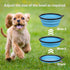 ME.FAN Collapsible Dog Bowl Travel Portable Dog Bowl(12oz) Silicone Foldable Travel Bowl/Pet Food Bowl/Cat Water Bowl/Silicone Pet Expandable Bowl...