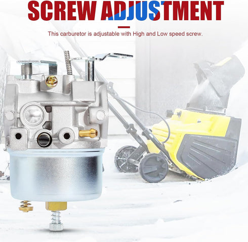640349 640052 640054 Carburetor for Tecumseh HMSK80 HMSK90 LH318SA LH358SA 8HP 9HP 10HP Snowblower Snow Blower Generator Chipper Shredder Carb Adj...