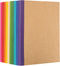 EOOUT 20 Pack A5 Kraft Notebooks, Lined Journal Bulk with Rainbow Spine, 10 Colors, 60 Pages Soft Cover Composition Notebooks for Women Girls Kids...