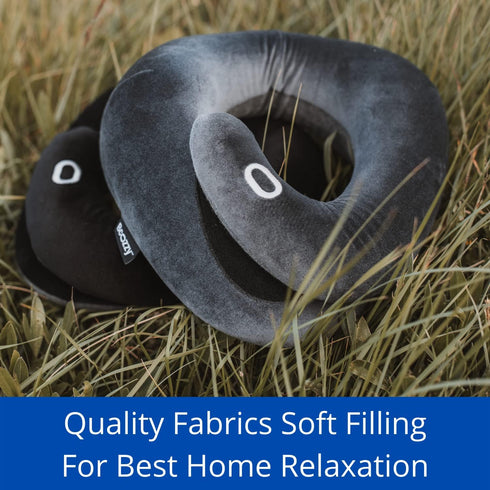 BCOZZY Neck Brace Pillow - Patented Relief for Neck Pain and Supportive Sleep-Soft, Washable, and Adjustable for Comfortable Resting. Black...