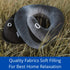 BCOZZY Neck Brace Pillow - Patented Relief for Neck Pain and Supportive Sleep-Soft, Washable, and Adjustable for Comfortable Resting. Black...