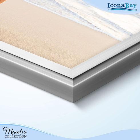Icona Bay 4x6 Picture Frames Set (Silver, 12 Pack), Classy Contemporary Style, Maestro Collection...
