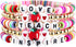 Handmade Beaded Teacher Bracelet Love Teach Inspire Stretch Letter Wristlets Appreciation Gifts Bracelet for Women Teacher Gifts...