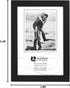 Malden International Designs Black Concept Wood Picture Frame, 3.5x5, Black...