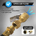 Air Chuck for Tires, Heavy Duty Lock On Tire Inflator Chuck with Clip - Open Flow...