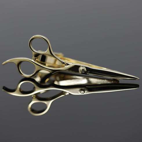 Novelty Barber Scissors Tie Clip Silver Tone Scissors Tie Clip With Box...