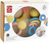 Hape Rattle & Teether Collection | 3-Piece Rattle & Teething Set for Babies, Soft Colors...