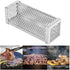 Pellet Smoker Tube 6 Inch Stainless Steel Perforated Wood Pellet Tube Smoker, Smoke Tube Box for Pellets Grill BBQ Cold Smoker Generator Tube, for...