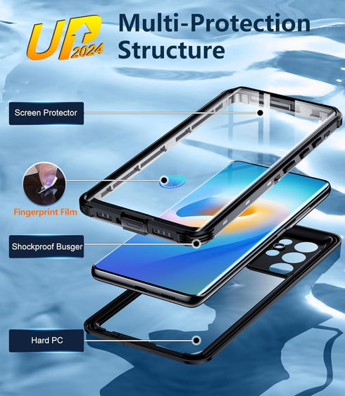 Temdan for Samsung Galaxy S21 Ultra Case Waterproof with Built-in Screen Protector 360 Full Body Underwater Case Shockproof Dustproof for Galaxy S...
