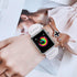 JIELIELE Compatible with Scrunchie Apple Watch Band 38mm 40mm 41mm 42mm 44mm 45mm 49mm for Women, Cute Wristbands Straps Elastic Scrunchy Band for...