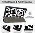 Hi Space for iPad 9th 8th 7th Generation Case for iPad 10.2 Case 2021 2020 2019 Cow Cattle with Pencil Holder, Shockproof Protective Smart Cover A...