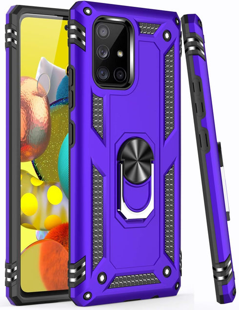 LUMARKE for Galaxy A51 5G Case with Screen Protector,Pass 16ft. Drop Tested Military Grade Protective Phone Cover with Magnetic Ring Kickstand Com...