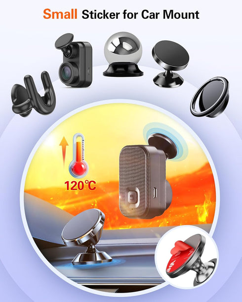 volport Extra 3M Tape Super Sticky Adhesive Replacement and Phone Magnet Sticker Disc for Reusing Grip Stand Socket Base, Circle Double Sided Car ...