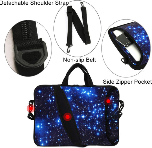 11 11.6 12 13 Inch Laptop Shoulder Bag Carrying Case Laptop Sleeve Computer Messenger Bag Neoprene Zipper Waterproof Protective Tablet Handbag Han...