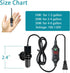 Mini Submersible Aquarium Heater, 10/20/25/50/100/150 Watts Adjustable Fish Tank Heater, Built-in Thermometer, External Temperature Controller, Sm...