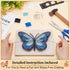 WEBEEDY DIY String Art Kit Blue Butterfly Craft Kit Creative Craft Kits 3D String Art Supplies for Girls Boys Adult Gifts Home Wall Table Decorati...