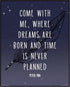 Posterizer 1 pcs-Peter Pan Quotes-Where Dreams Are Born-Kids Room Art- Gift for Daughter, Son, Kids-Decor for nursery toddlers kids room- unframed...