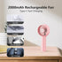 MORECORE Mini Handheld Fan for Kids - 3 Powerful Adjustable Speeds, 8HR Run Time, USB Rechargeable, Cute Design Fan with Lanyard for Girls Teens P...