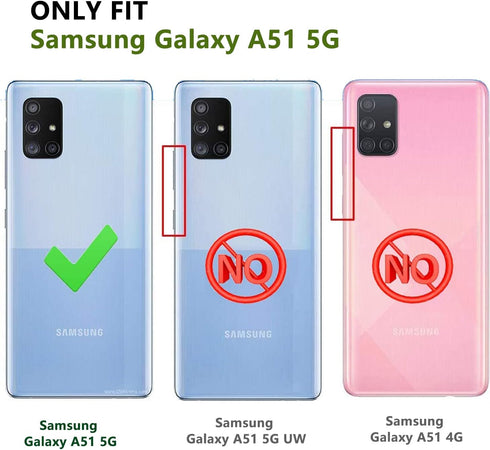 Galaxy A51 5G Case for Samsung Galaxy A51 5G Case Military Drop Shockproof Armor Heavy Duty Rugged 3 in 1 Protection Cover for Galaxy A51 5G Phone...