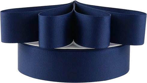 Navy Blue Grosgrain Ribbon 1 Inch Navy Ribbon for Crafts Grosgrain Ribbon for Gift Wrapping Wedding Decor Hair Bows Party Favor Baby Shower Flower...