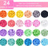 JMENGYI 8400pcs+ 3mm Glass Seed Beads for Jewelry Making 24 Colors Beads Bracelet Making Kit Small Beads Friendship Bracelet Beads Making Kit for ...