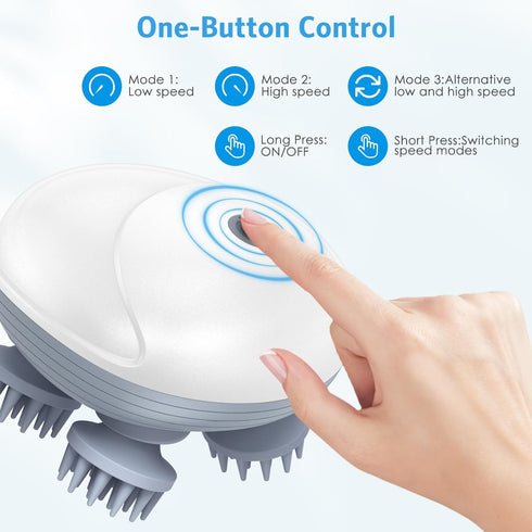 Newest Handheld Cat Massager Dog Massager, Electric Pet Massager for Dogs and Cats, with 4 Massage Heads, Cat Head and Back Scratcher for Relievin...