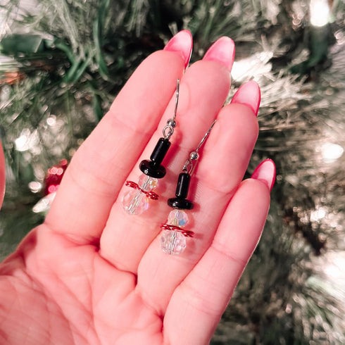 Body Candy Handcrafted Snowman Holiday Earrings Created with Crystal for Women, Mother, Friend, Wife...
