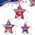 3 PCS 4th of July Table Decorations - Fourth of July Red White Blue Wooden Star Decor & Memorial Day Centerpieces Patriotic Labor Day Gifts Signs ...