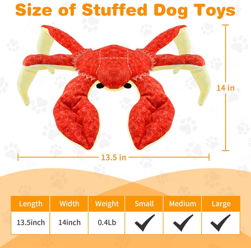 Large Dog Toys Squeaky: Plush dog toys - Stuffed Dog Toys - Big Dog Toys for Small Medium Large Breeds...