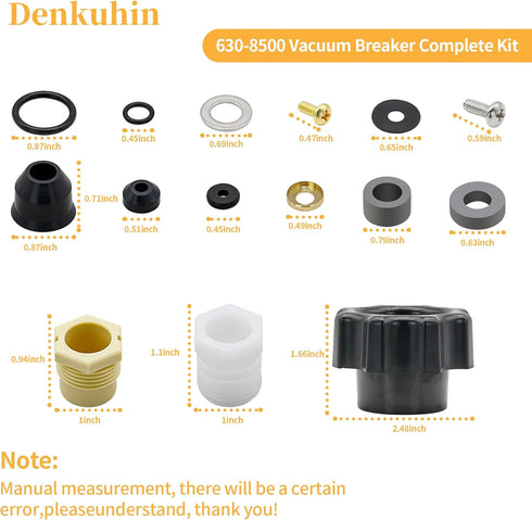 630-8500 Wall Hydrant Complete Service Kit Compatible with Faucet Repair Kit 500 400 Series, Replacement for Vacuum Breaker Repair Kit...