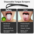 36 Counts Tongue Scrapers with Dental Picks, BPA Free Tongue Cleaner Scrapers for Adults & Kids, Plastic Tongue Scrubber with Zipper Bag Great for...