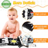 Newborn Toys Black and White High Contrast Baby Toys for 0-6, 6-12 Months, Early Education Baby Book with Numbers, Weather and Animals Signs, Tumm...