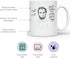 YouNique Designs Four Score and Seven Years Ago Coffee Mug, 11 Ounces, History Teacher Gifts, Abraham Lincoln Mug (White)...