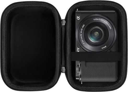Canboc Carrying Case for Sony Alpha ZV-E10/ ZV-E10L APS-C Interchangeable Lens Mirrorless Digital Camera, 4K Video Vlogging Camera Bag, Fit 16-50m...