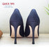 GoGoHeel Quick Tips - The Original High Heel Protectors & Heel Tip Replacement Caps, Repair Worn Stiletto Heel Tips (4 Pair Pack XS, S, M, L - Bla...