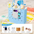 Doormoon Cell Phone Holder Compatible for Bogg Bag, Rubber Accessories for Beach Tote Bag Hanging Full Coverage Phone Holder(Grey)......