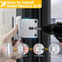 Home Security Door Lock Withstand 800 lbs for Inward Swinging Door,Door Reinforcement Lock with 8 Screws to Prevent Unauthorized Entry, Child Proo...