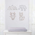 NoJo Deer Shaped Wire Nursery Wall Decor, Finish, Copper...