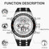 GOLDEN HOUR Luxury Military Sports Men's Watches Large Size Big Face 3ATM Waterproof, Stopwatch, Date and Date, Alarm, Luminous Digital Analog Wri...