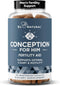Conception For Him – Fertility Supplements for Men, Male Fertility Booster & Prenatal – Optimal Sperm Count, Motility Strength – Ashwagandha, Fola...