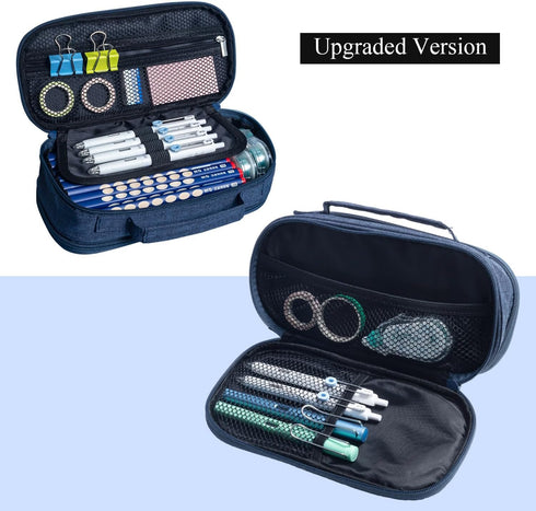 M&G Big Capacity Pencil Case, Large Capacity Pencil Pouch Multi-Slot Pencil Case Organizer, Portable Big Pencil Bags with Zipper for Makeup Brush ...