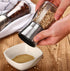 2 Packs Salt and Pepper Mills Brushed Stainless Steel Salt and Pepper Grinder Set(Pack of 2) with Adjustable Ceramic Coarseness Grinder and Glass ...