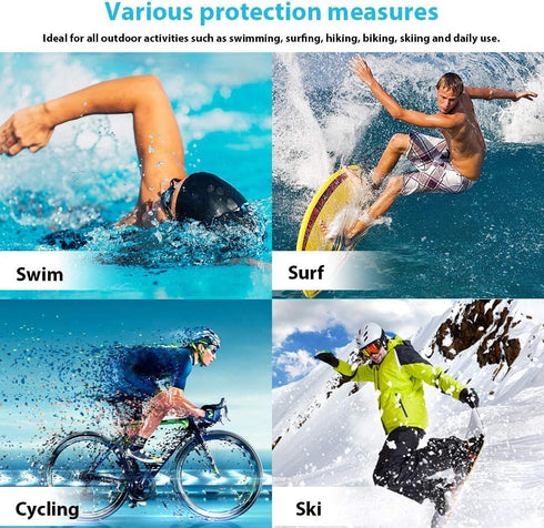 GUSTAVE Xs Max Waterproof Case Support Wireless Charging Xs Max Waterproof Shockproof Dirt-Proof Full-Body Rugged Cover with Built-in Screen Prote...
