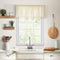 Elrene Home Fashions Cameron Linen Window Valance, 60" W x 15" L (1 Valance), Ivory...