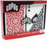 Copag 1546 Design 100% Plastic Playing Cards, Bridge Size (Narrow) Red/Black Double Deck Set (Regular Index)...